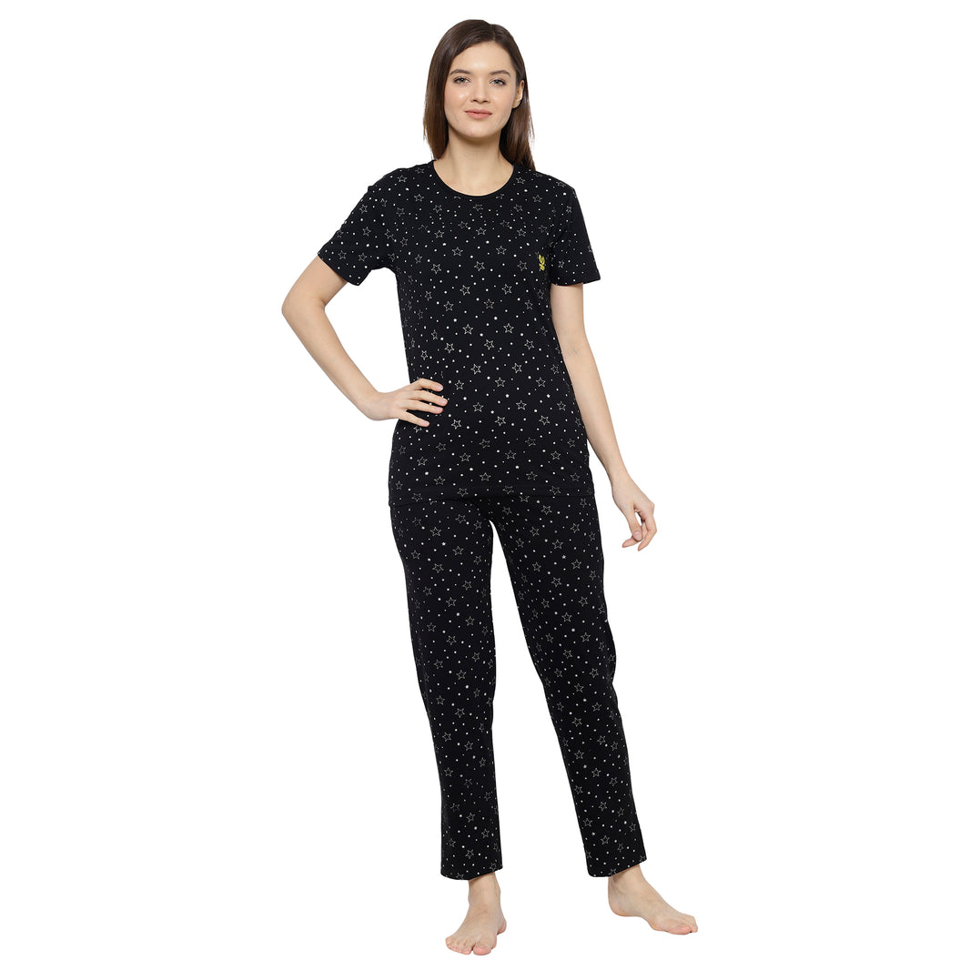 Mack Jonney Black Women's Night Suit