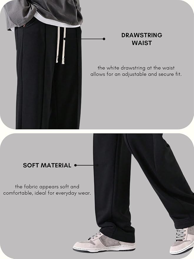 Mack Jonney  Regular Fit  Black Cotton Trackpant For Men