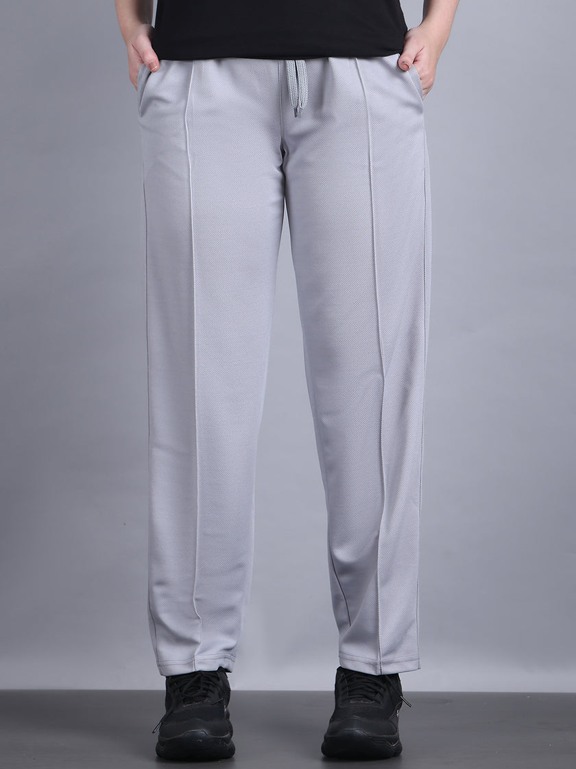 Mack Jonney Solid | Greyy | Relaxed Fit | Cotton Trackpant For Women