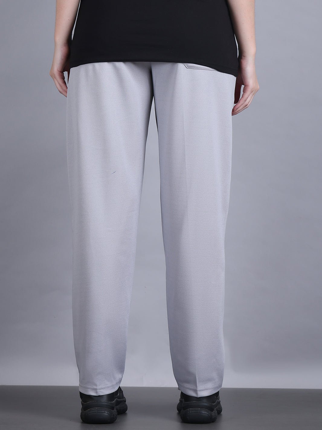 Mack Jonney Solid | Greyy | Relaxed Fit | Cotton Trackpant For Women