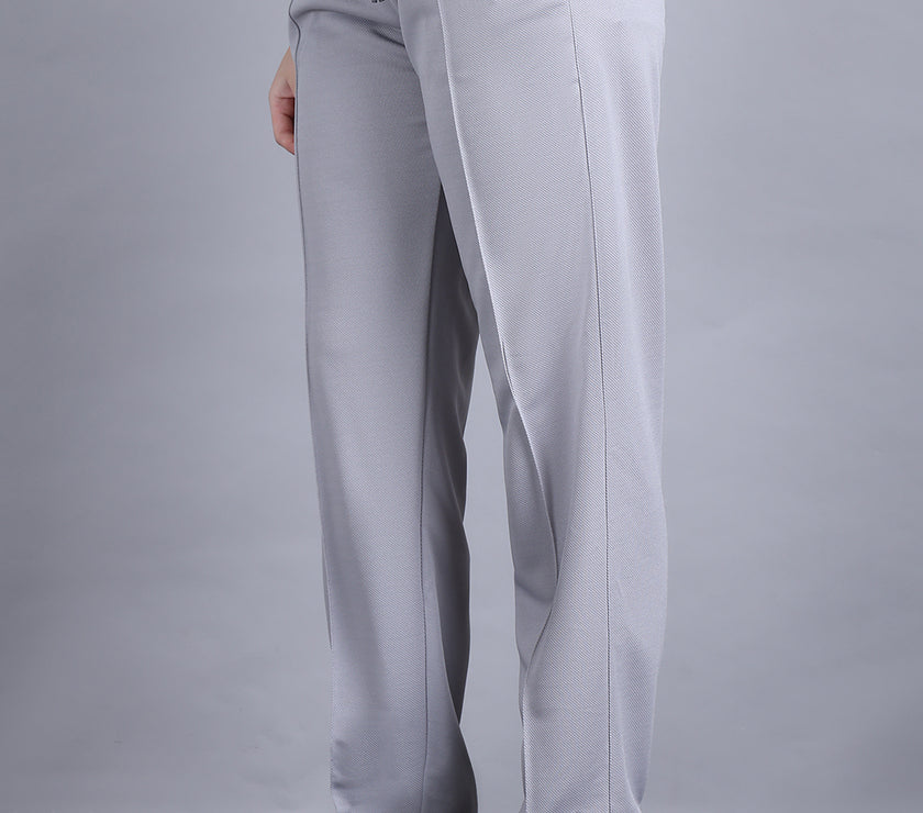 Mack Jonney Solid | Greyy | Relaxed Fit | Cotton Trackpant For Women