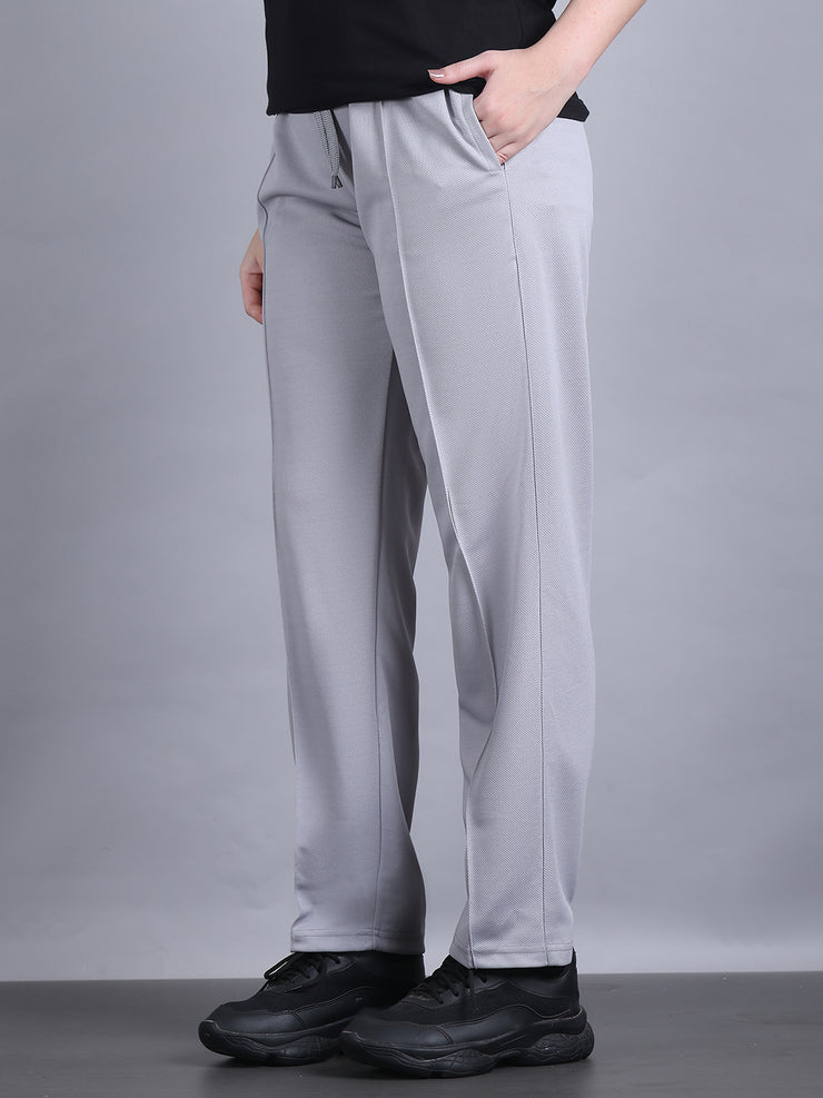 Mack Jonney Solid | Greyy | Relaxed Fit | Cotton Trackpant For Women