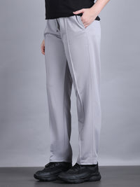 Mack Jonney Solid | Greyy | Relaxed Fit | Cotton Trackpant For Women