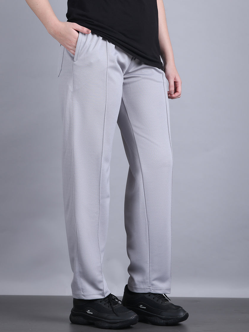 Mack Jonney Solid | Greyy | Relaxed Fit | Cotton Trackpant For Women