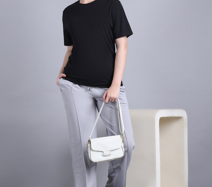Mack Jonney Solid | Greyy | Relaxed Fit | Cotton Trackpant For Women