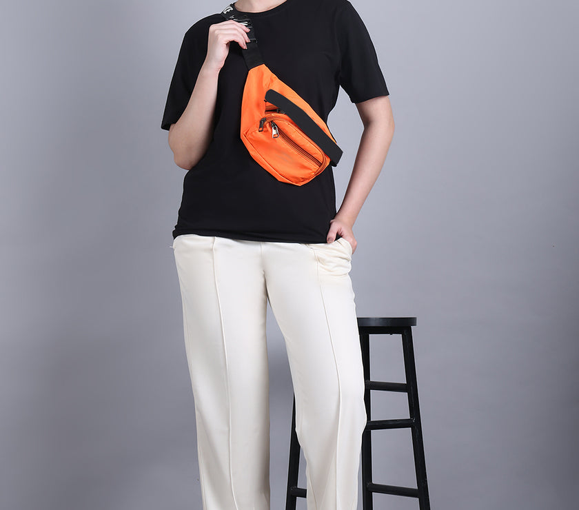 Mack Jonney Solid | off white | Relaxed Fit | Cotton Trackpant For Women