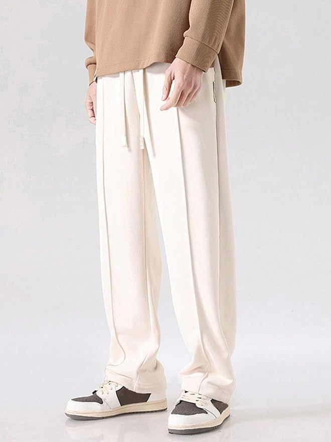 Mack Jonney  Regular Fit  Off White Cotton Trackpant For Men