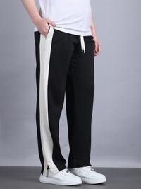 Mack Jonney Colorblock | Black | Relaxed Fit | Cotton Trackpant For Women