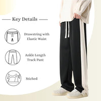 Mack Jonney  Regular Fit  Black Cotton Trackpant For Men