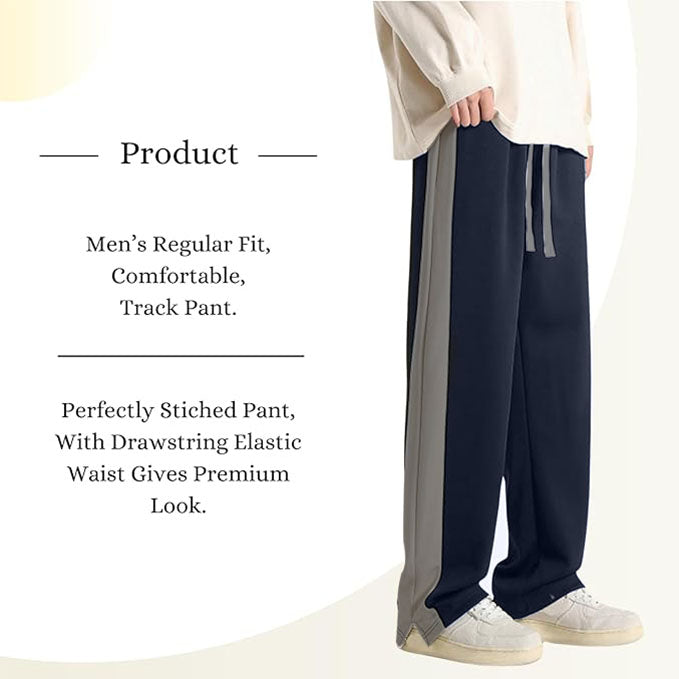 Mack Jonney  Regular Fit  Grey Cotton Trackpant For Men