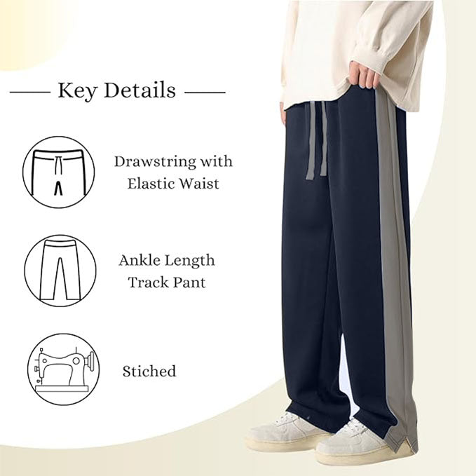 Mack Jonney  Regular Fit  Grey Cotton Trackpant For Men