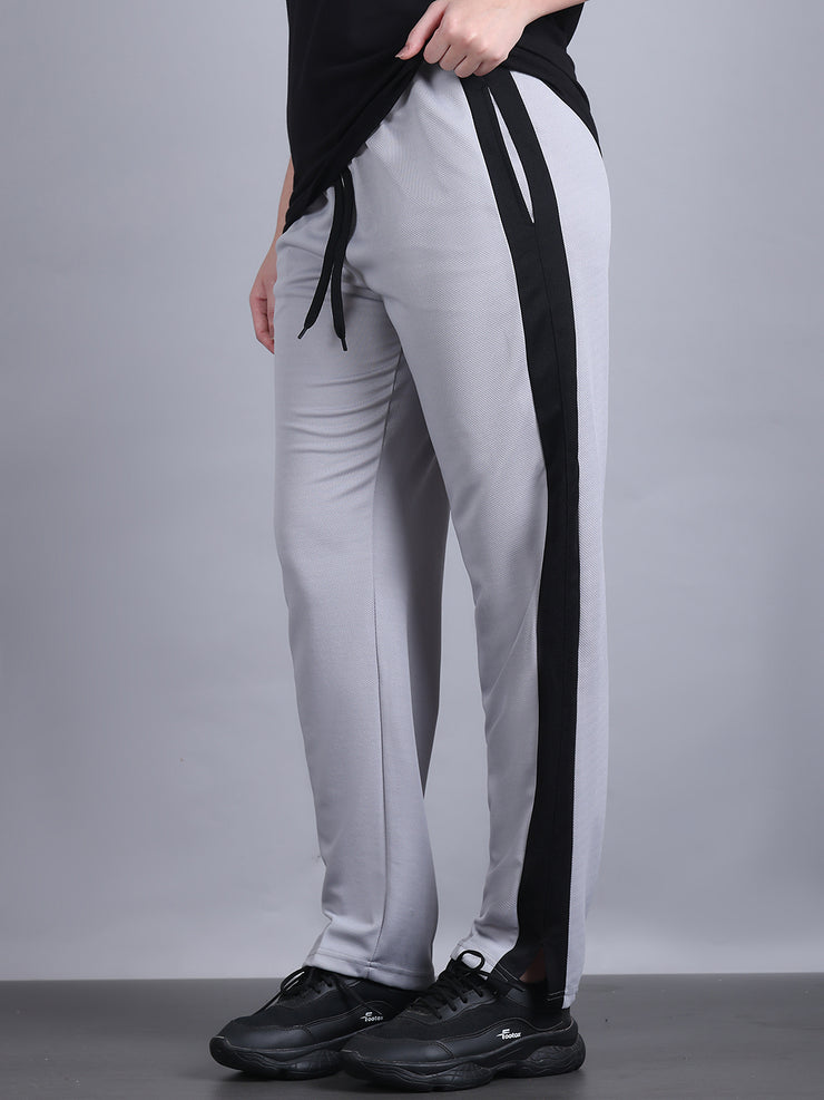 Mack Jonney Colorblock | Greyy | Relaxed Fit | Cotton Trackpant For Women