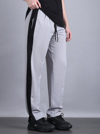 Mack Jonney Colorblock | Greyy | Relaxed Fit | Cotton Trackpant For Women