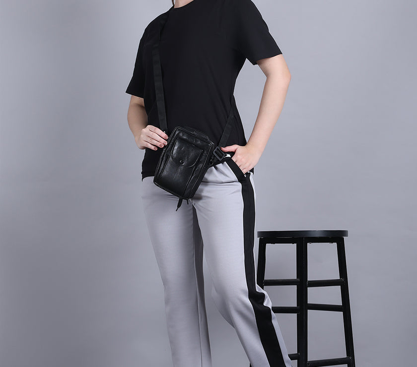 Mack Jonney Colorblock | Greyy | Relaxed Fit | Cotton Trackpant For Women