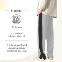 Mack Jonney  Regular Fit  Grey Cotton Trackpant For Men