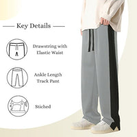 Mack Jonney  Regular Fit  Grey Cotton Trackpant For Men