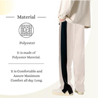 Mack Jonney  Regular Fit  Off White Cotton Trackpant For Men