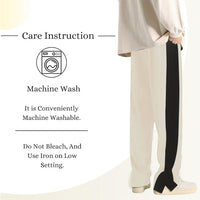 Mack Jonney  Regular Fit  Off White Cotton Trackpant For Men