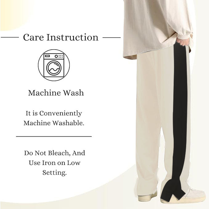 Mack Jonney  Regular Fit  Off White Cotton Trackpant For Men