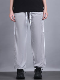 Mack Jonney Striped | Ggrey | Relaxed Fit | Polyster Lycra Trackpant For Women
