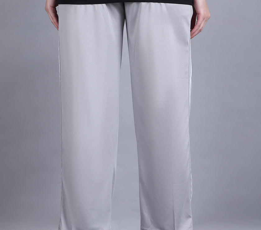 Mack Jonney Striped | Ggrey | Relaxed Fit | Polyster Lycra Trackpant For Women