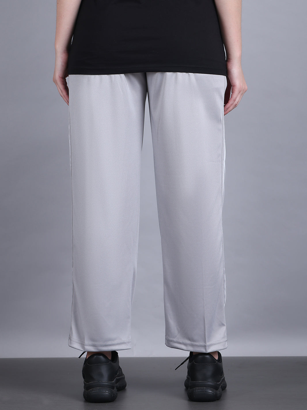 Mack Jonney Striped | Ggrey | Relaxed Fit | Polyster Lycra Trackpant For Women