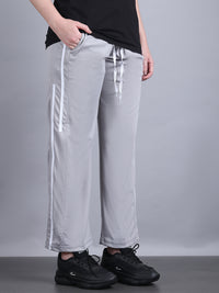 Mack Jonney Striped | Ggrey | Relaxed Fit | Polyster Lycra Trackpant For Women