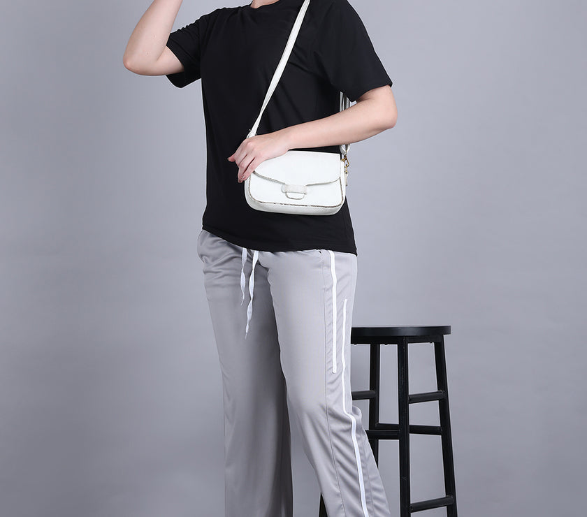 Mack Jonney Striped | Ggrey | Relaxed Fit | Polyster Lycra Trackpant For Women