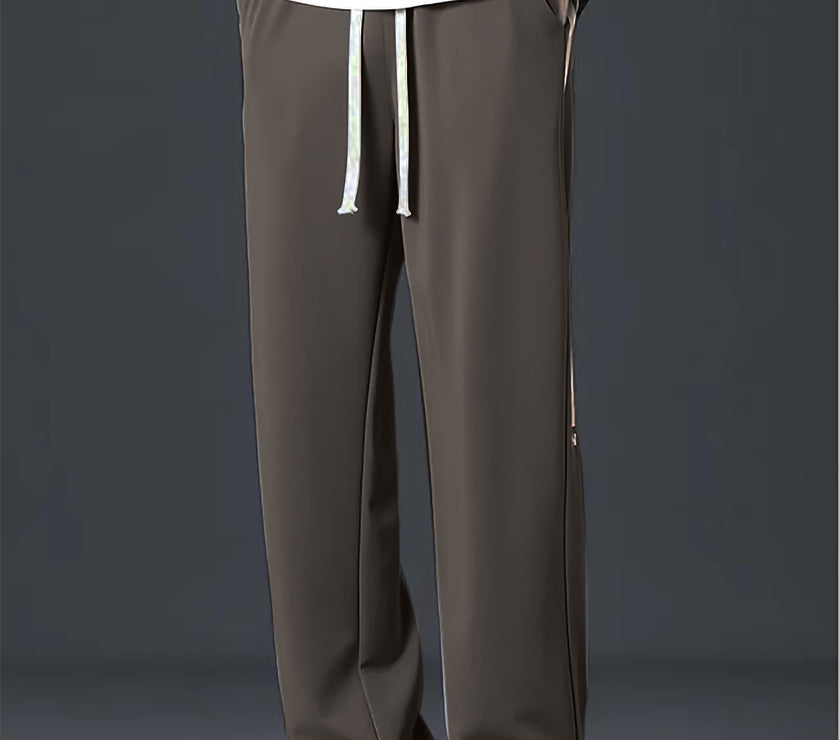 Mack Jonney Solid Olive Regular Fit Polyster Lycra Trackpant For Men