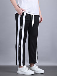 Mack Jonney Colorblock | Black | Relaxed Fit | Polyster Lycra Trackpant For Women