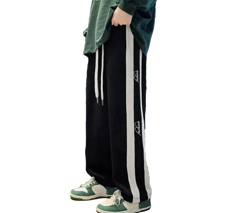 Mack Jonney  Regular Fit  Black Polyster Lycra Trackpant For Men