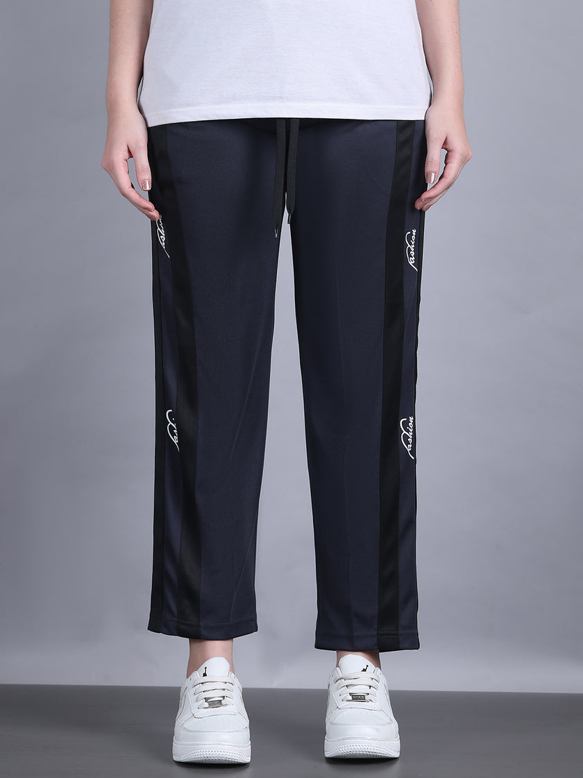Mack Jonney Colorblock | Grey | Relaxed Fit | Polyster Lycra Trackpant For Women