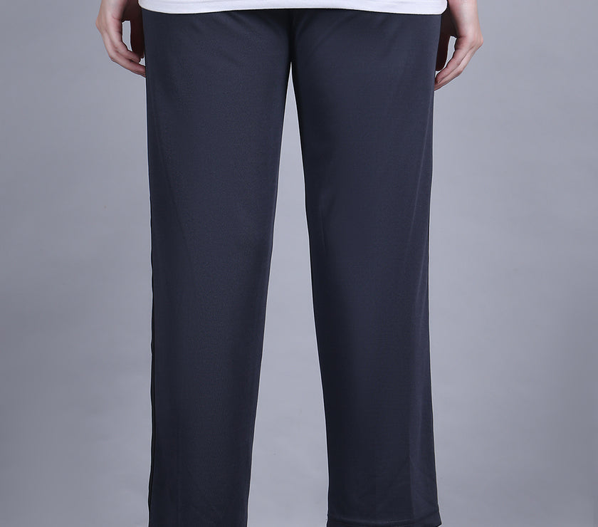 Mack Jonney Colorblock | Grey | Relaxed Fit | Polyster Lycra Trackpant For Women