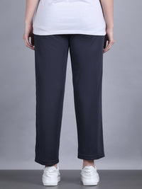 Mack Jonney Colorblock | Grey | Relaxed Fit | Polyster Lycra Trackpant For Women