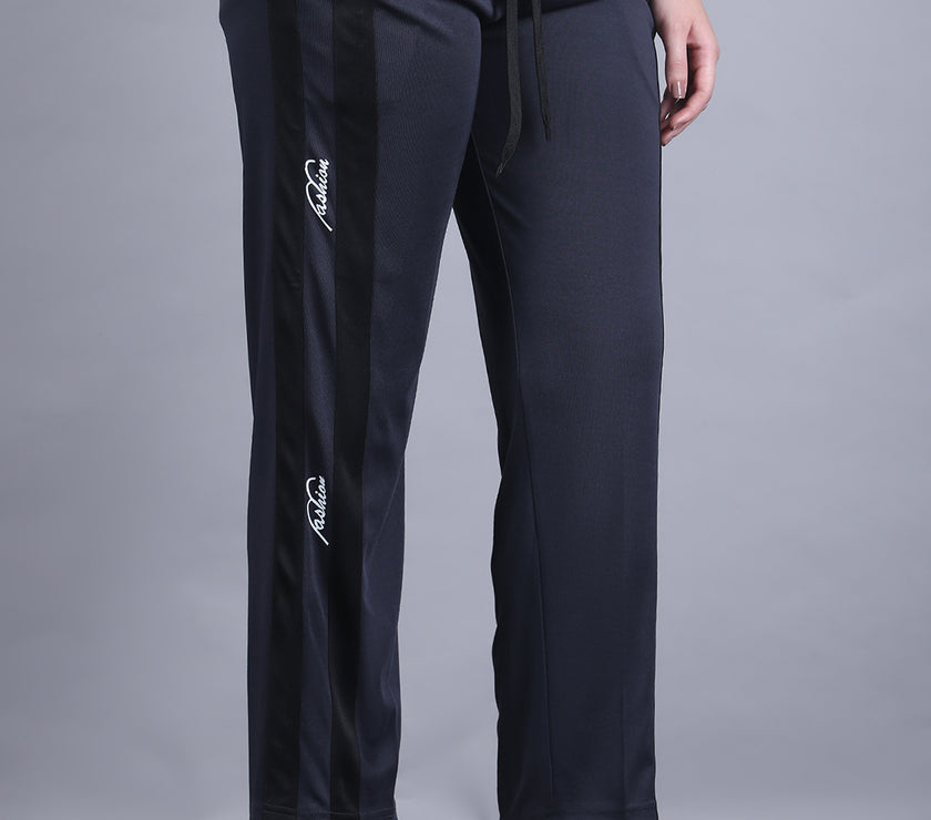 Mack Jonney Colorblock | Grey | Relaxed Fit | Polyster Lycra Trackpant For Women