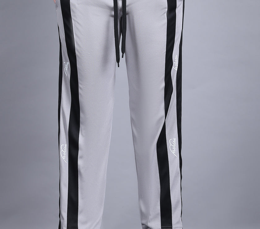 Mack Jonney Colorblock | Greyy | Relaxed Fit | Polyster Lycra Trackpant For Women