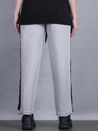 Mack Jonney Colorblock | Greyy | Relaxed Fit | Polyster Lycra Trackpant For Women