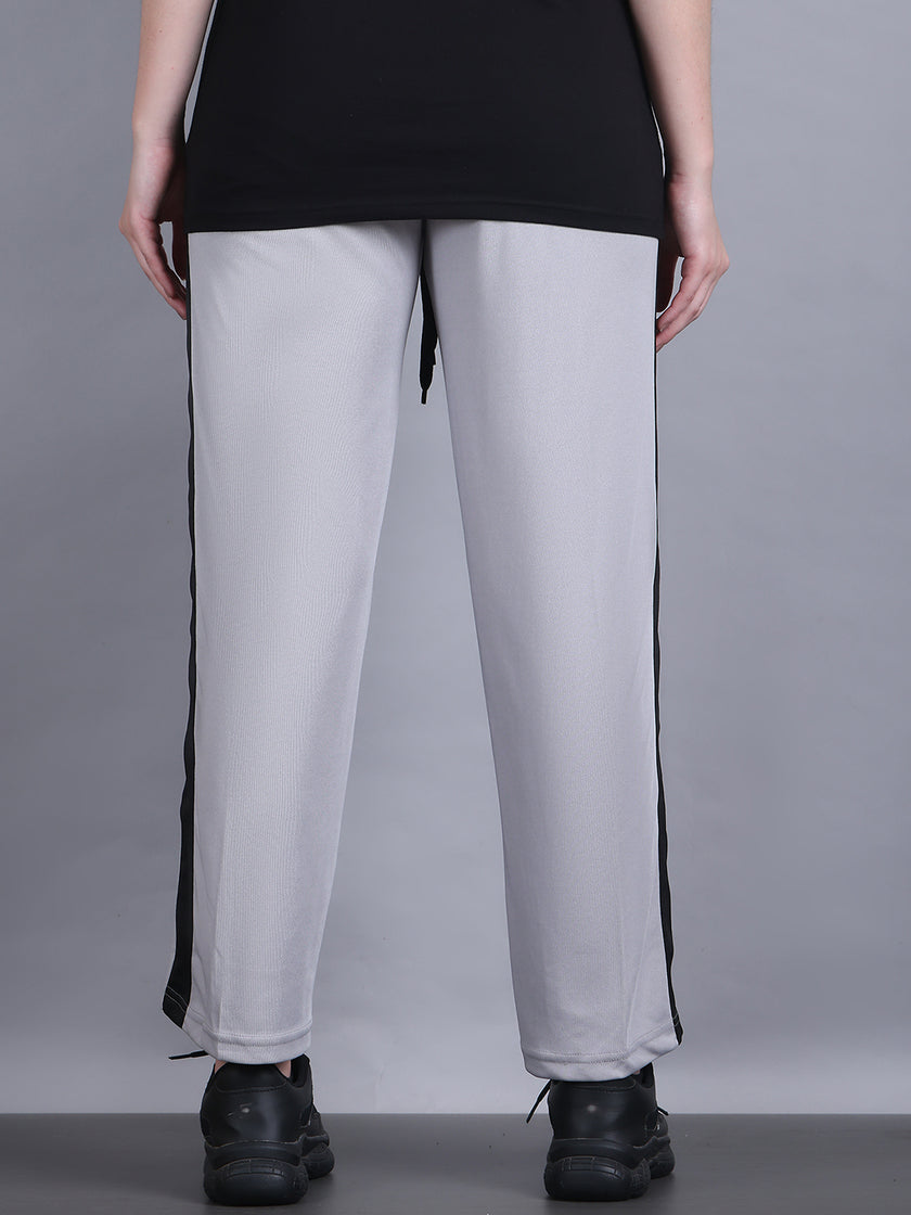 Mack Jonney Colorblock | Greyy | Relaxed Fit | Polyster Lycra Trackpant For Women