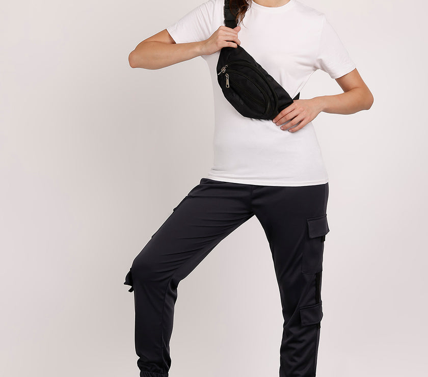 Mack Jonney Solid | Grey | Cargo Style | Polyster Lycra Trackpant For Women