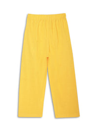 Mack Jonney Printed  Yellow Regular Fit Cotton blended Trackpant For Boys