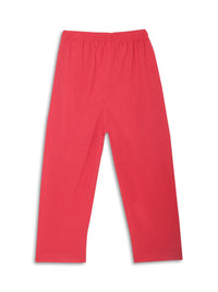 Mack Jonney Printed  Red Regular Fit Cotton blended Trackpant For Boys