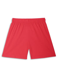 Mack Jonney Printed  Red Regular Fit Cotton blended Shorts For Kids