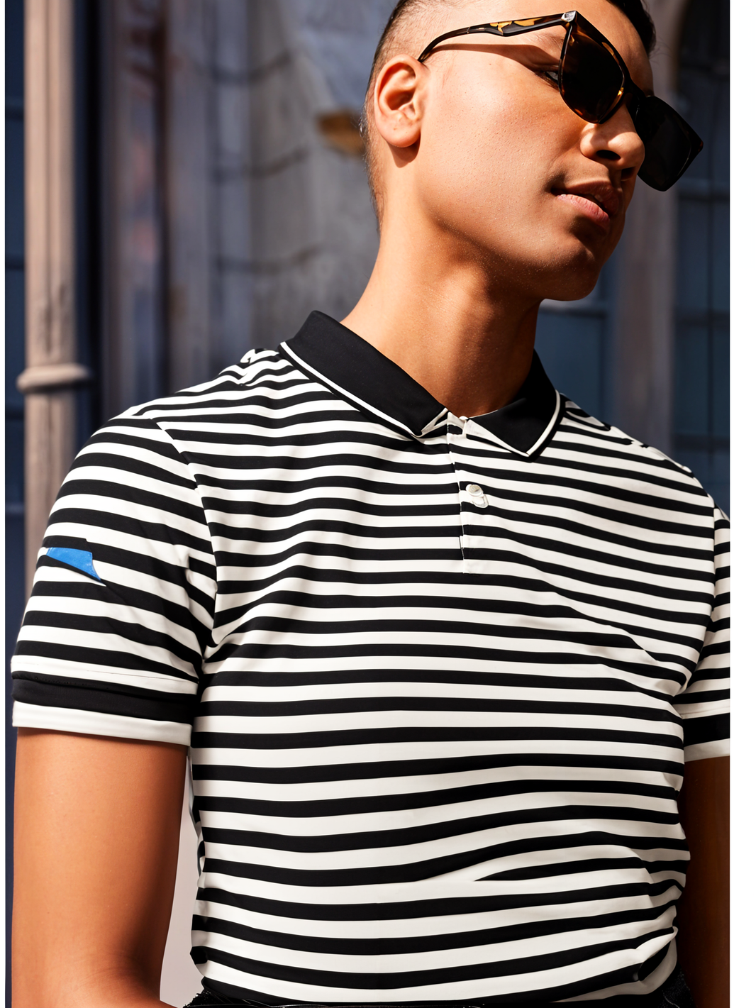 Mack Jonney Men's Striped Cotton Rich Polo T Shirt | Collar Tshirts | Half Sleeves | Stripe-Regular Fit