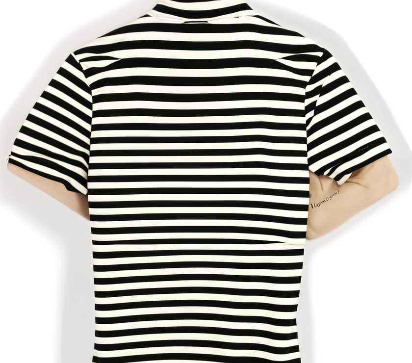 Mack Jonney Men's Striped Cotton Rich Polo T Shirt | Collar Tshirts | Half Sleeves | Stripe-Regular Fit