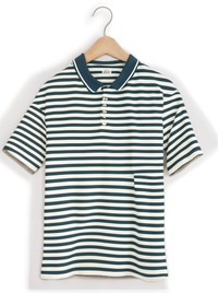 Mack Jonney Men's Striped Cotton Rich Polo T Shirt | Collar Tshirts | Half Sleeves | Stripe-Regular Fit