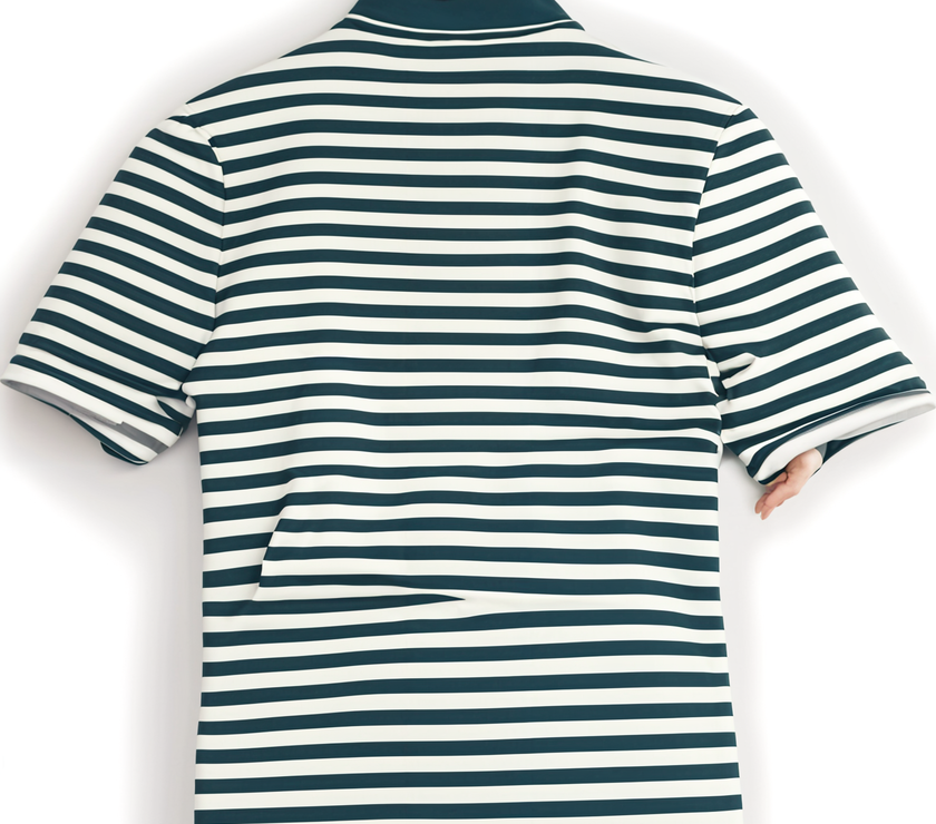 Mack Jonney Men's Striped Cotton Rich Polo T Shirt | Collar Tshirts | Half Sleeves | Stripe-Regular Fit