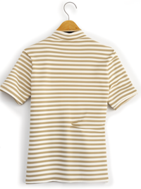 Mack Jonney Men's Striped Cotton Rich Polo T Shirt | Collar Tshirts | Half Sleeves | Stripe-Regular Fit