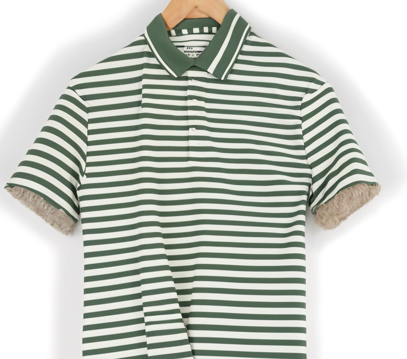 Mack Jonney Men's Striped Cotton Rich Polo T Shirt | Collar Tshirts | Half Sleeves | Stripe-Regular Fit