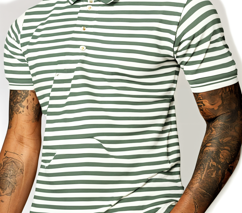 Mack Jonney Men's Striped Cotton Rich Polo T Shirt | Collar Tshirts | Half Sleeves | Stripe-Regular Fit