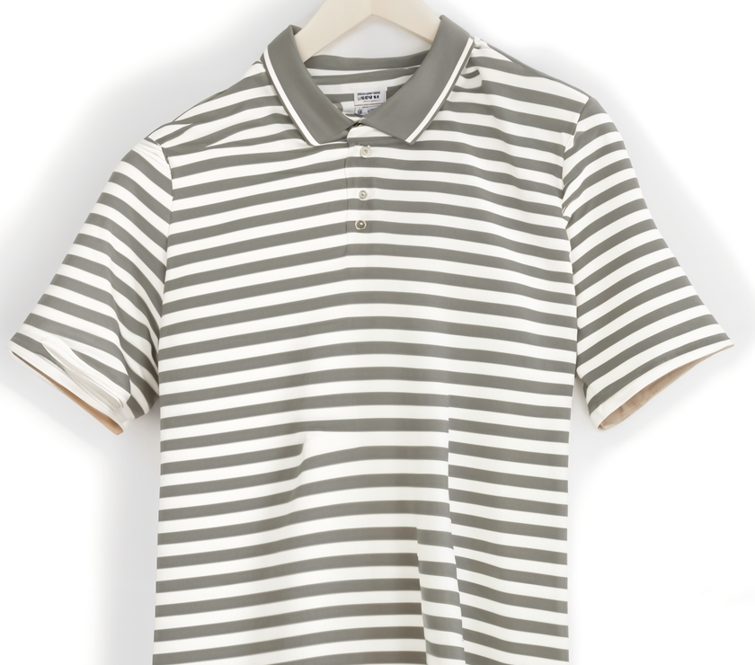 Mack Jonney Men's Striped Cotton Rich Polo T Shirt | Collar Tshirts | Half Sleeves | Stripe-Regular Fit